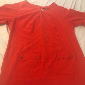 Orange/mandarin dress!